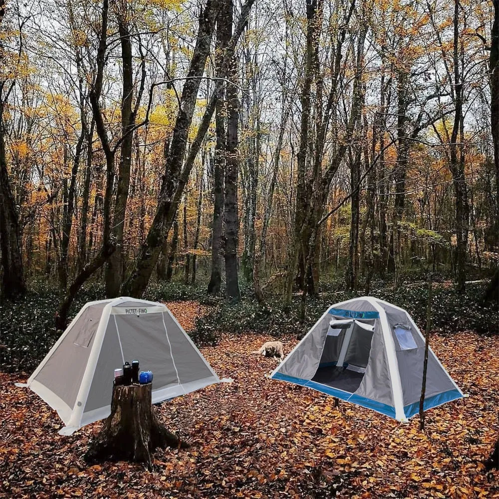 2022 New! Innovative Inflatable Tent 2-3 Persons Camping Tents Pop-up Backpacking Outdoor Mosquito Net Wigwam Protection Tent Sun Shade Awning
