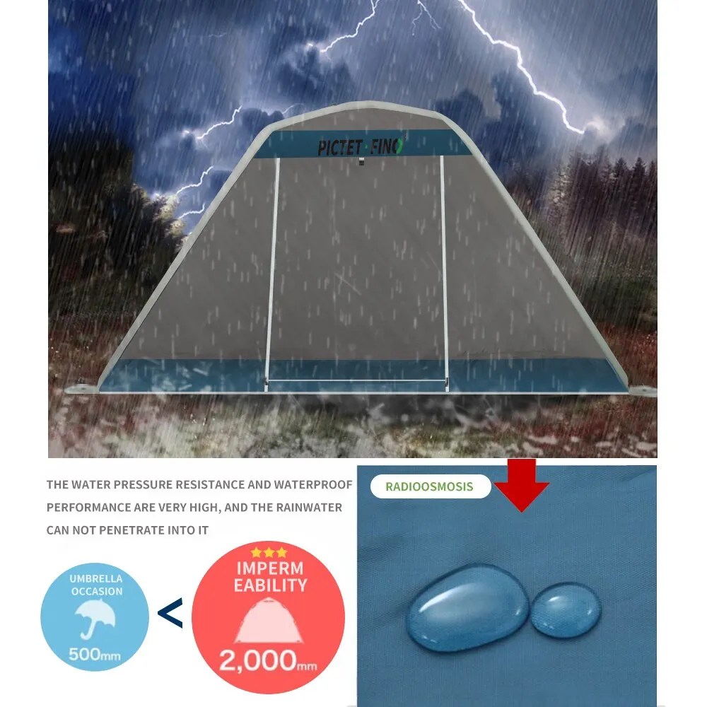 2022 New! Innovative Inflatable Tent 2-3 Persons Camping Tents Pop-up Backpacking Outdoor Mosquito Net Wigwam Protection Tent Sun Shade Awning
