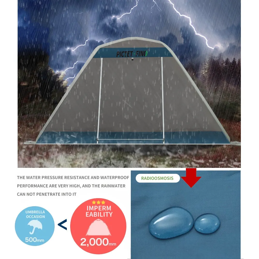 2022 New! Innovative Inflatable Tent 2-3 Persons Camping Tents Pop-up Backpacking Outdoor Mosquito Net Wigwam Protection Tent Sun Shade Awning