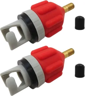 2025 Upgrade 2x Inflatable Boat SUP Pump Adapter, Premium Conventional Air Adapter, Quickly Inflation and Strong Sealing SUP Pump Adapter, for Inflatable Boat, Paddleboard and Kayak, Orange