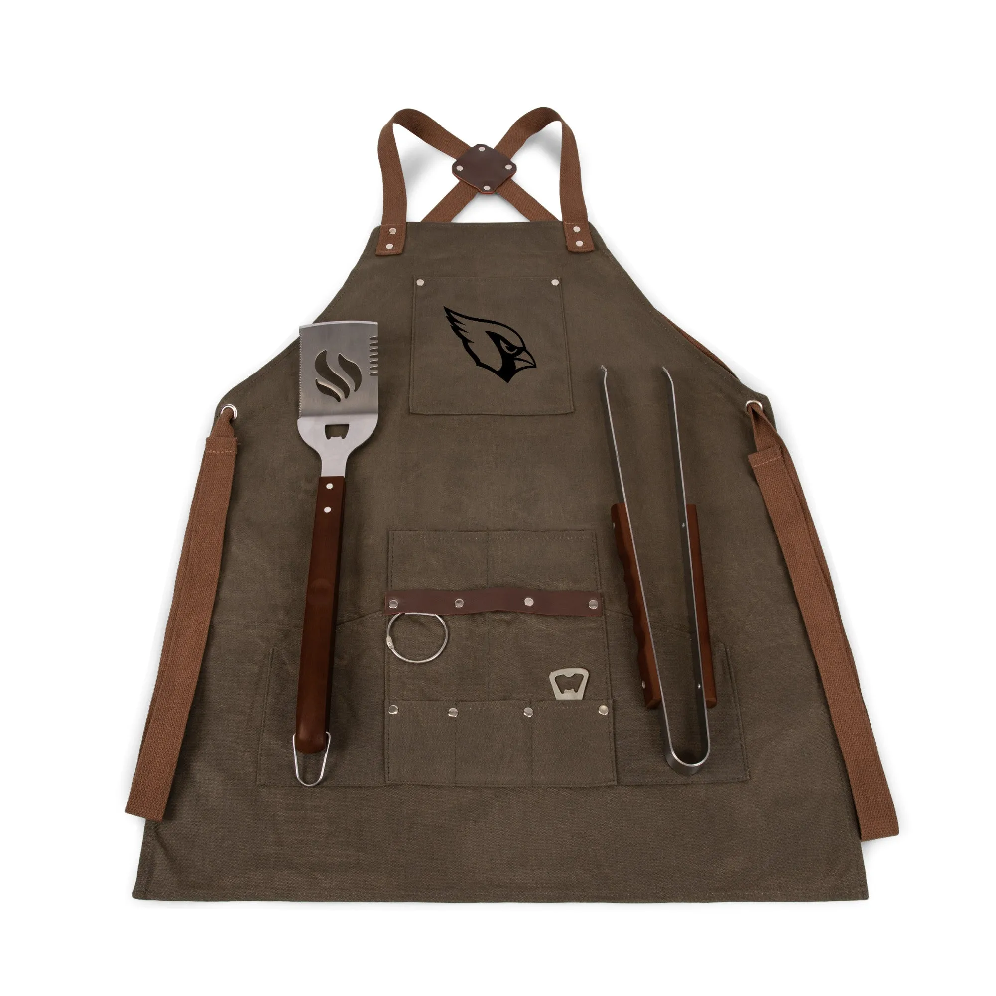 Arizona Cardinals - BBQ Apron with Tools & Bottle Opener