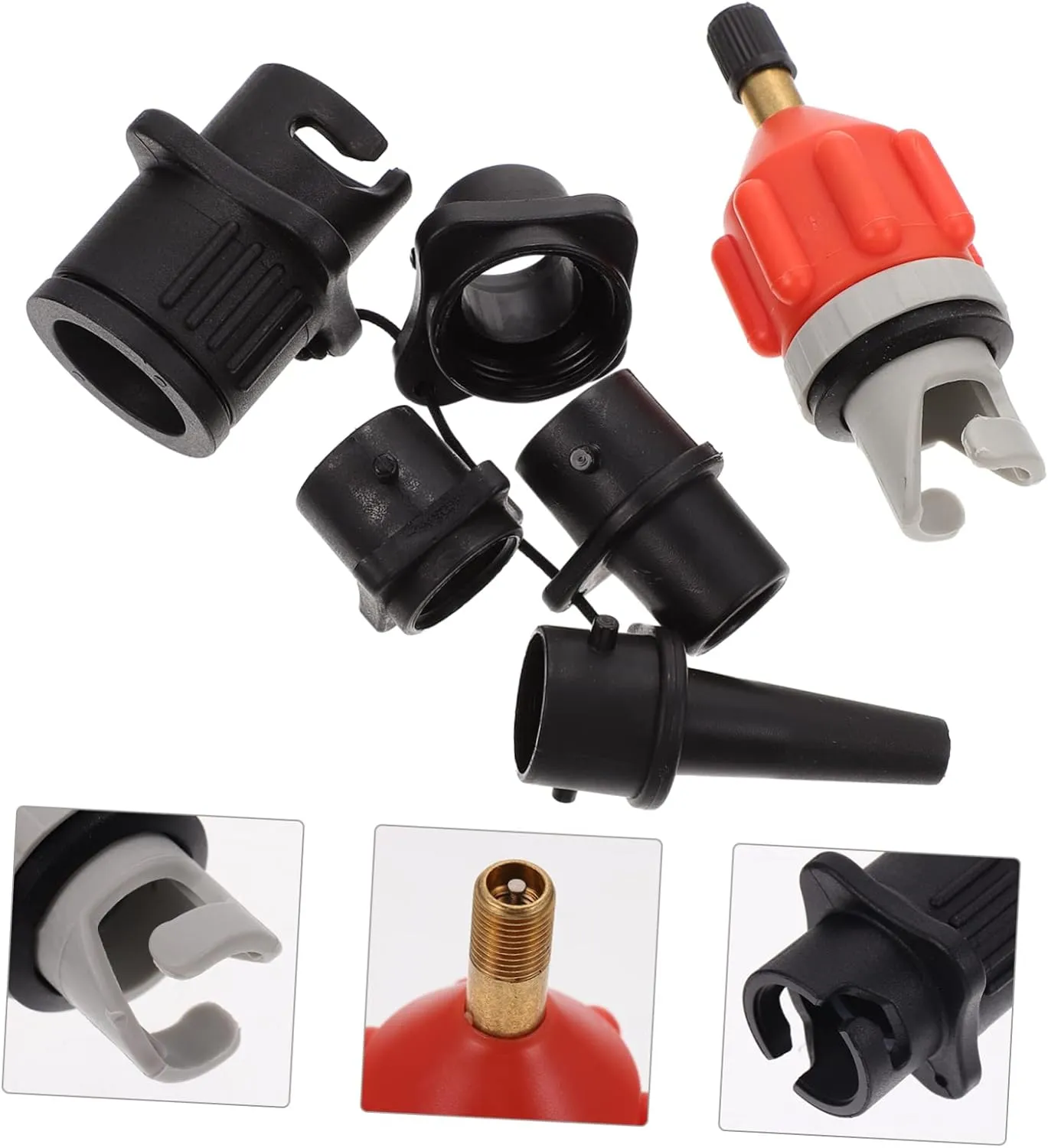 BESPORTBLE Air Valve Adapter Steamer Pump for Board Electric Tiny Pump Hand Air Pump for Inflatables Pump Adaptor