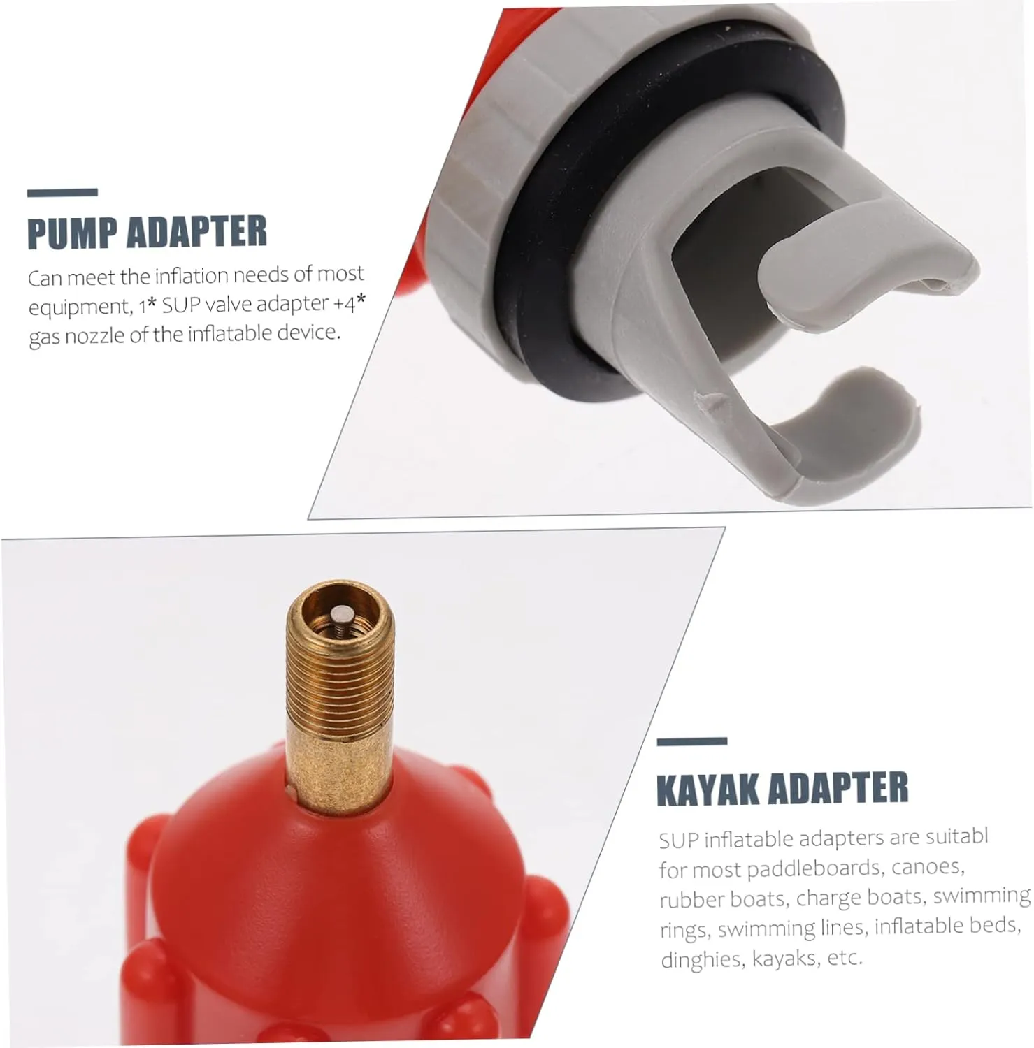 BESPORTBLE Air Valve Adapter Steamer Pump for Board Electric Tiny Pump Hand Air Pump for Inflatables Pump Adaptor