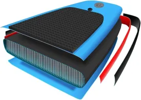 Blue Inflatable Stand Up Paddleboard Set for Adults, Fun on The Water, Stable and Durable, with Smooth Ride, Practical Design for Learning and Recreation