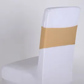 Champagne Spandex Chair Sashes