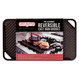 Chef Master 90202 Cast Iron Grill / Griddle Plate