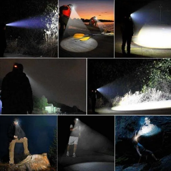 COB Mini LED Torch Lantern Headlight