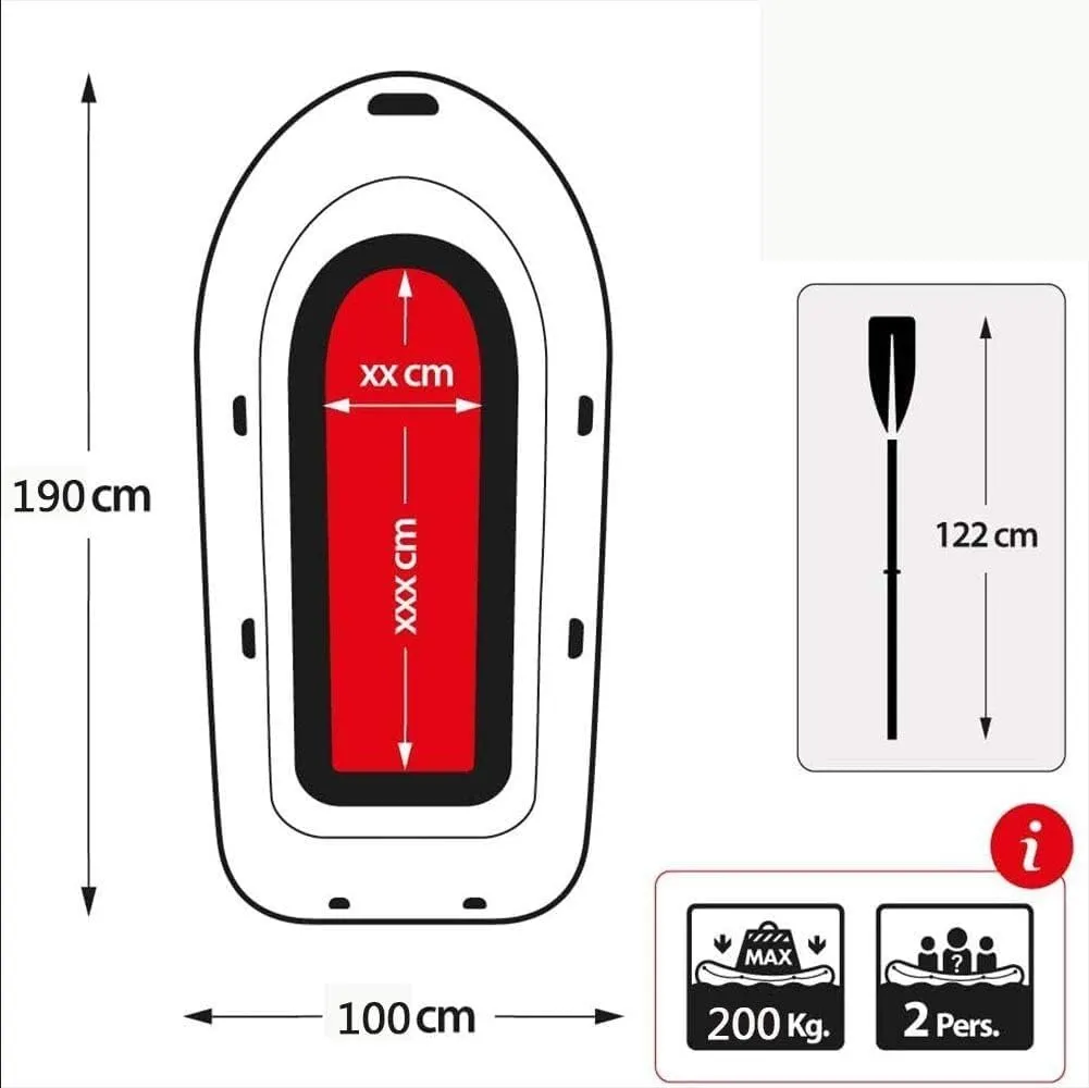 Dinghies Boats, Inflatable Boats for Adults Fishing, Inflatable Boat for Kids with Paddles, Inflatable Rafts for Rivers
