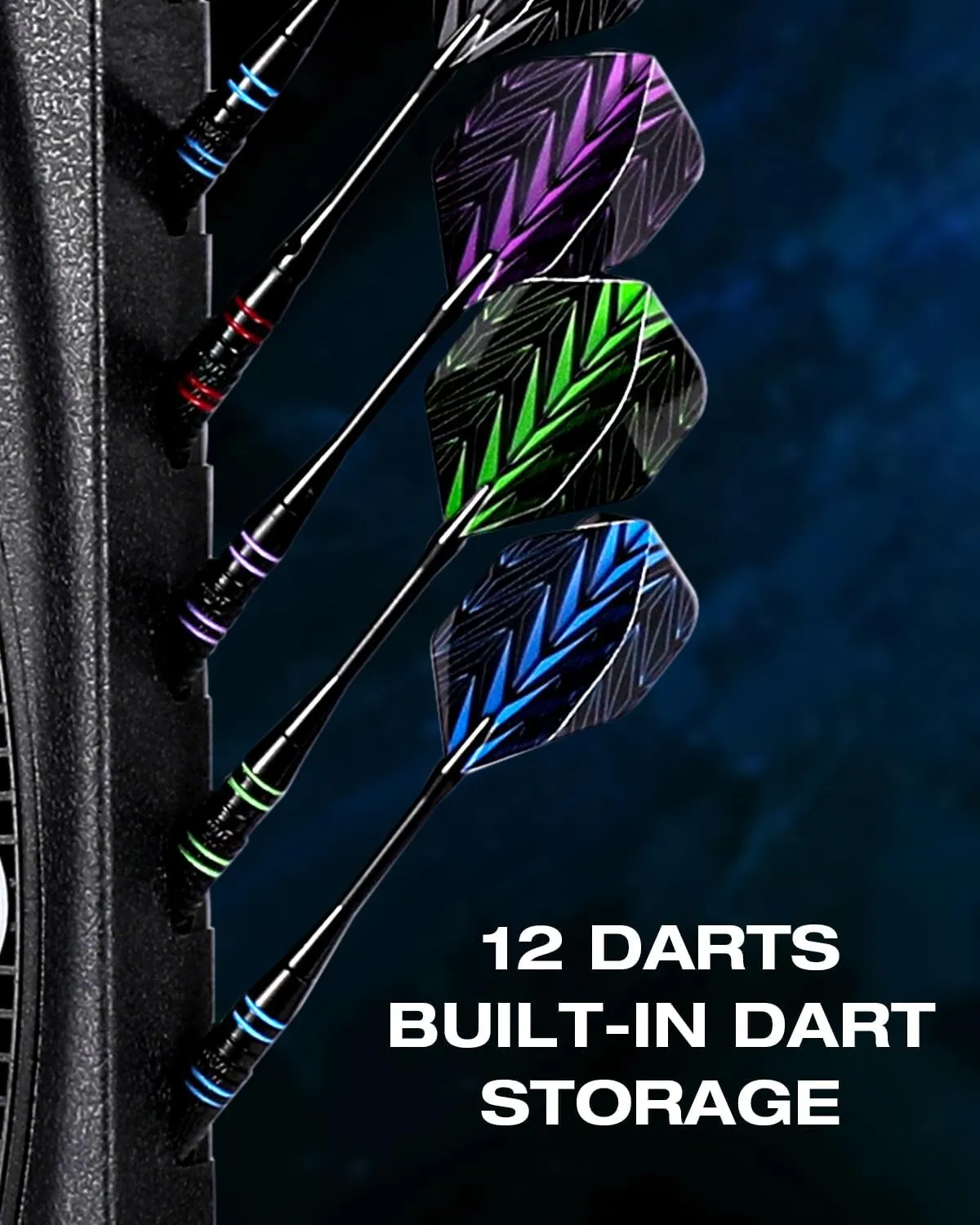 Electronic Dart Board with Bright Score Display, Multiple Games, and Durable Design-Perfect for Family Fun and Competitions-Includes Soft Tip with 12 Darts