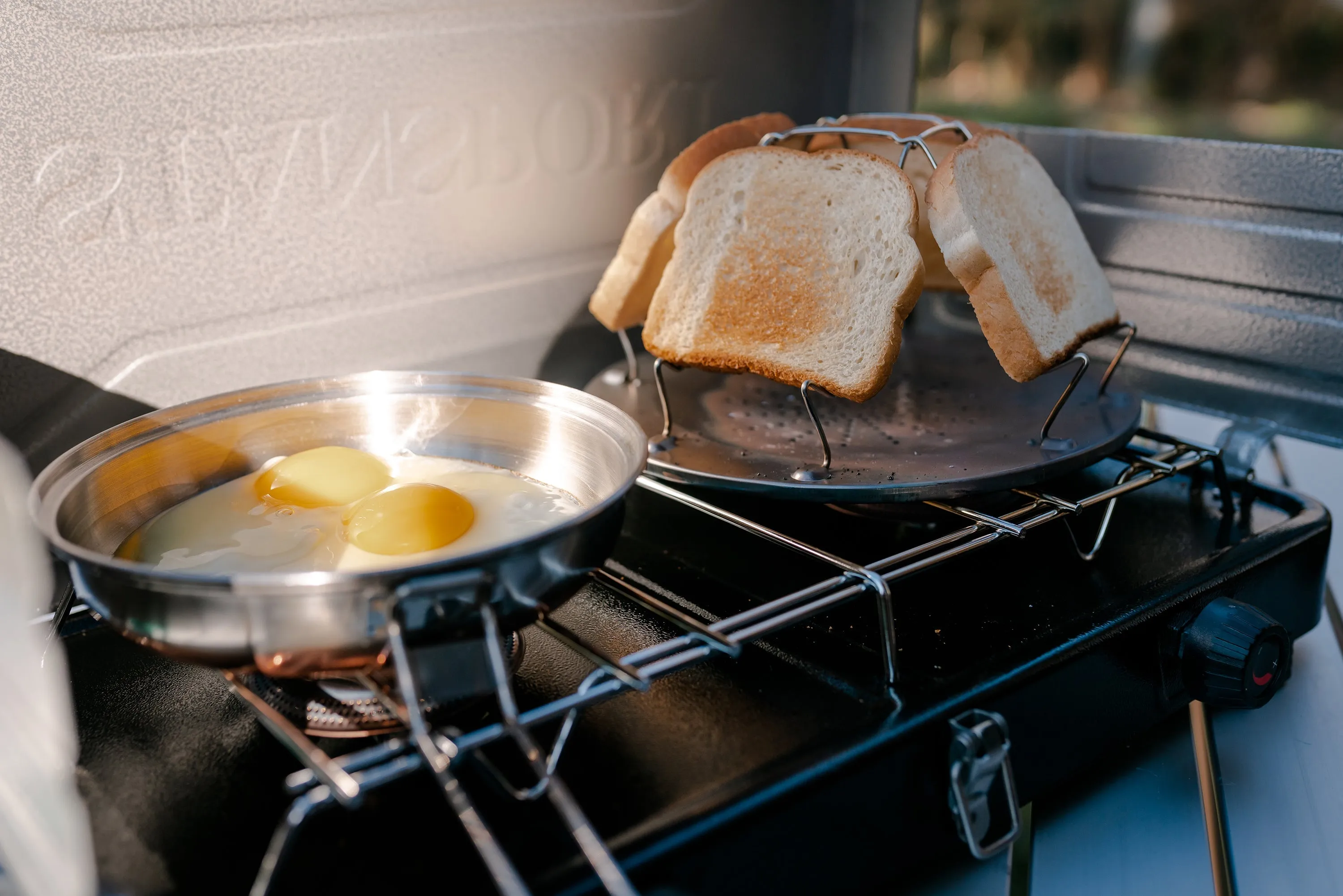 Folding Camp Stove Toaster - Boxed