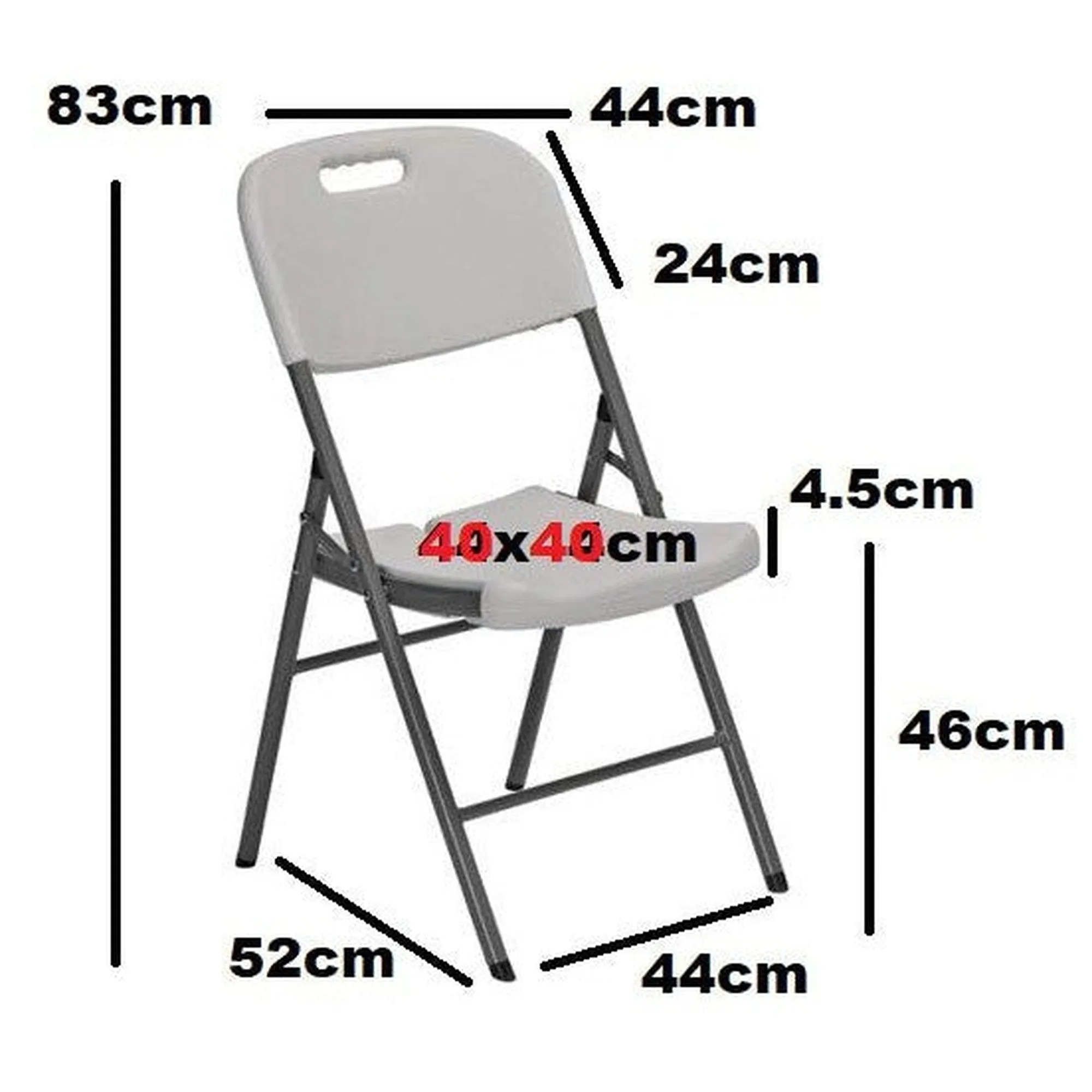 Folding Chair White Heavy Duty Catering