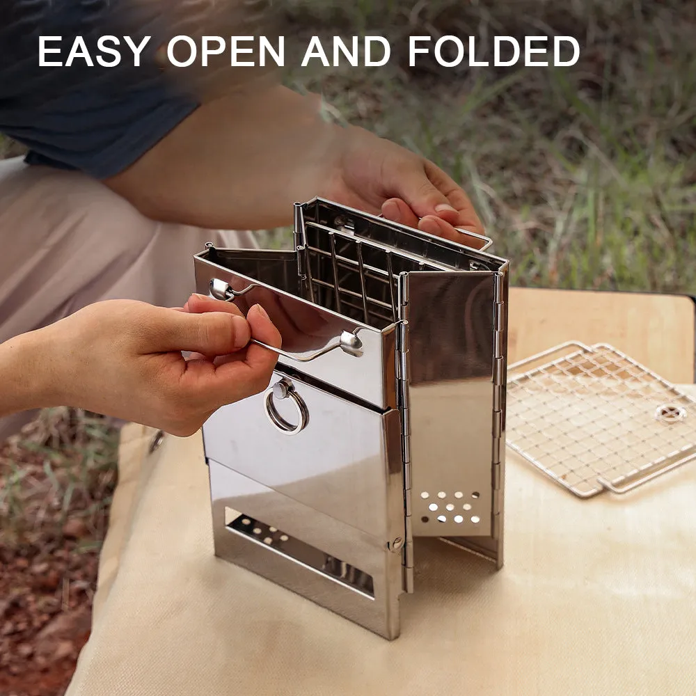 Folding Wood Burning Stove Blowpipe Kit