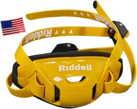 Green Gridiron Riddell SpeedFlex Hard Cup Cam-Loc Chinstrap   Chrome US Flag Helmet Decal (Medium, GB Gold/Bright Yellow)