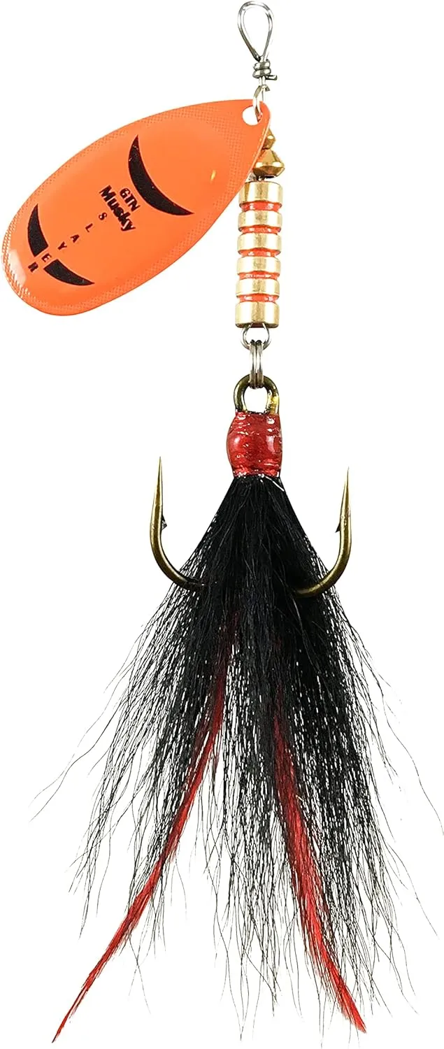 Guideline GTN Musky Slayer Tandem or Single, with Spinner Blade. (Chartreuse Black, Single)