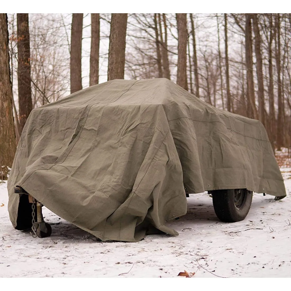 Heavy-Duty Water Repellent Canvas Tarp
