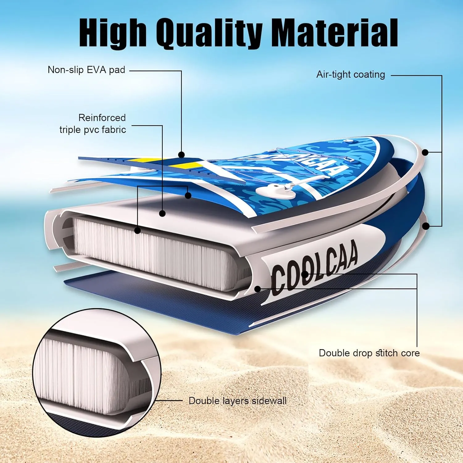 Inflatable Stand Up Paddle Boards, Inflatable Sup Board, Stand Up Paddle Boards for Adults, Ultra Stable Wide SUP for 2 1 People/Family/Big Size