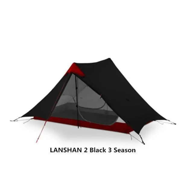 LanShan 2 3F UL GEAR 2 Person 1 Person Outdoor Ultralight Camping Tent 3 Season 4 Season Professional 15D Silnylon Rodless Tent