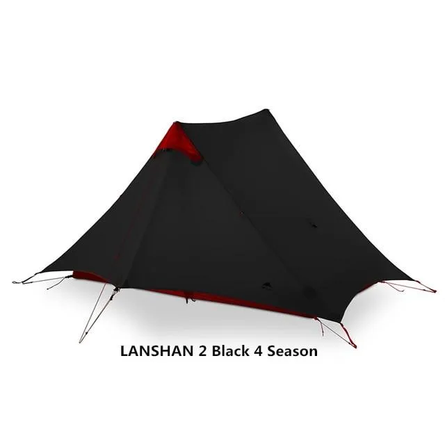 LanShan 2 3F UL GEAR 2 Person 1 Person Outdoor Ultralight Camping Tent 3 Season 4 Season Professional 15D Silnylon Rodless Tent