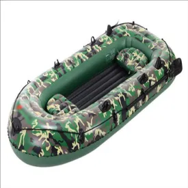 Large Kayak Rafts 2-4 Person Inflatable Boat Thickened Hovercraft Wear-Resisting Kayak Assault Rubber Boats Dinghies for Fishing and Other Entertainment
