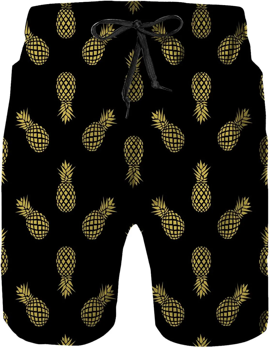 Mens Swim Trunks, Quick Dry Summer Board Beach Shorts with Mesh Lining and Pockets