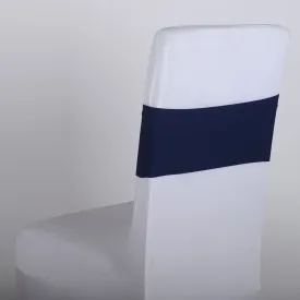 Navy Blue Spandex Chair Sashes