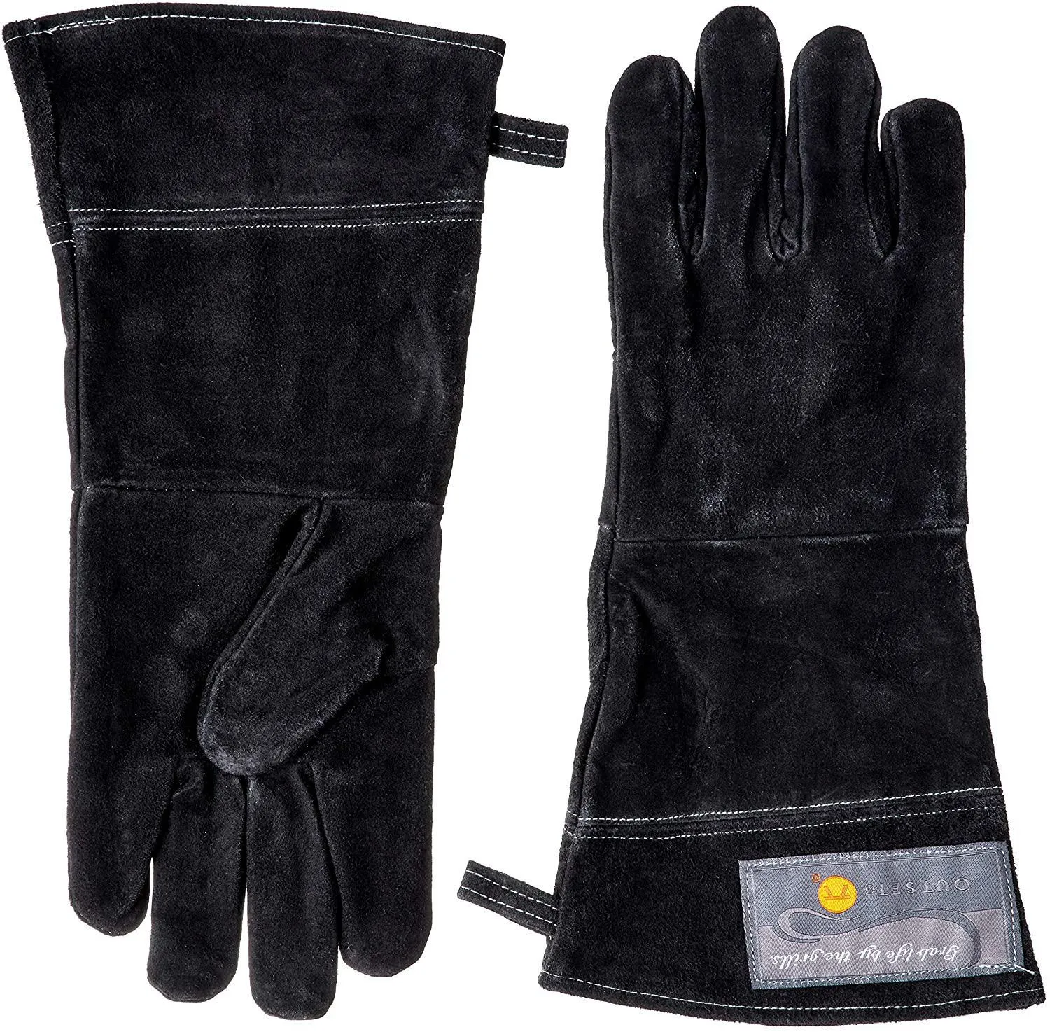 Outset Grill Gloves Leather - Black (Set of 2)