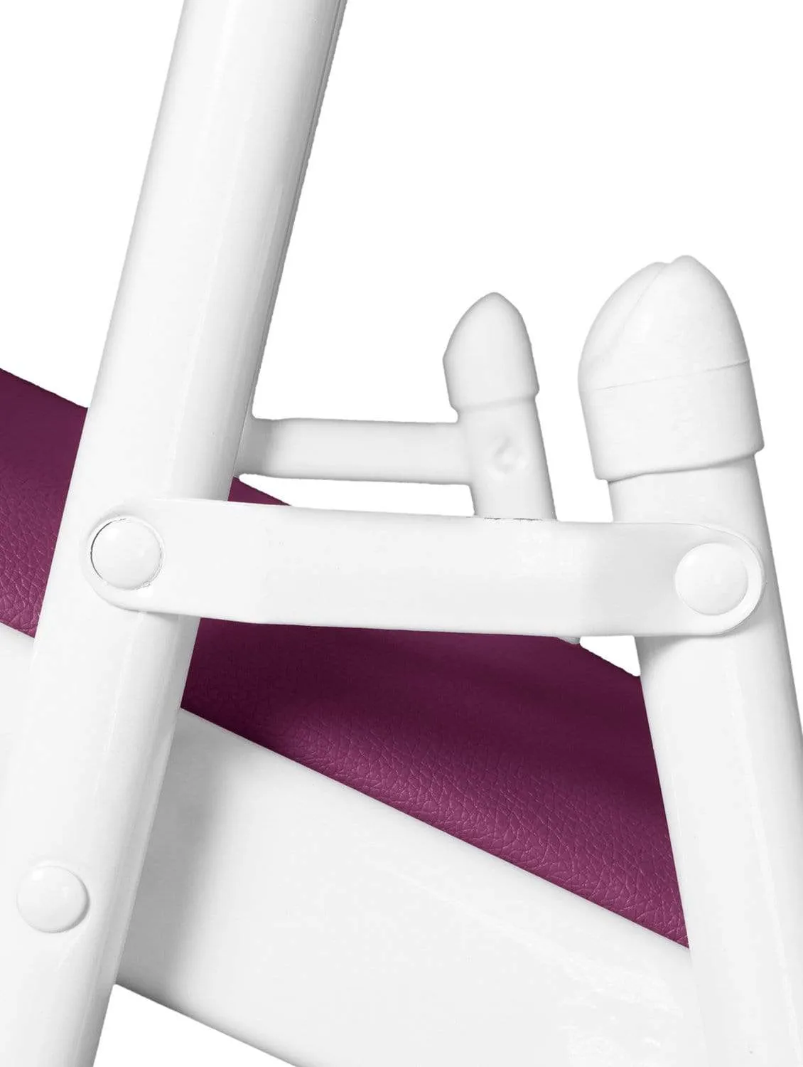Padded Purple Metal Cafe /Kitchen/ Garden and Outdoor Folding Chair