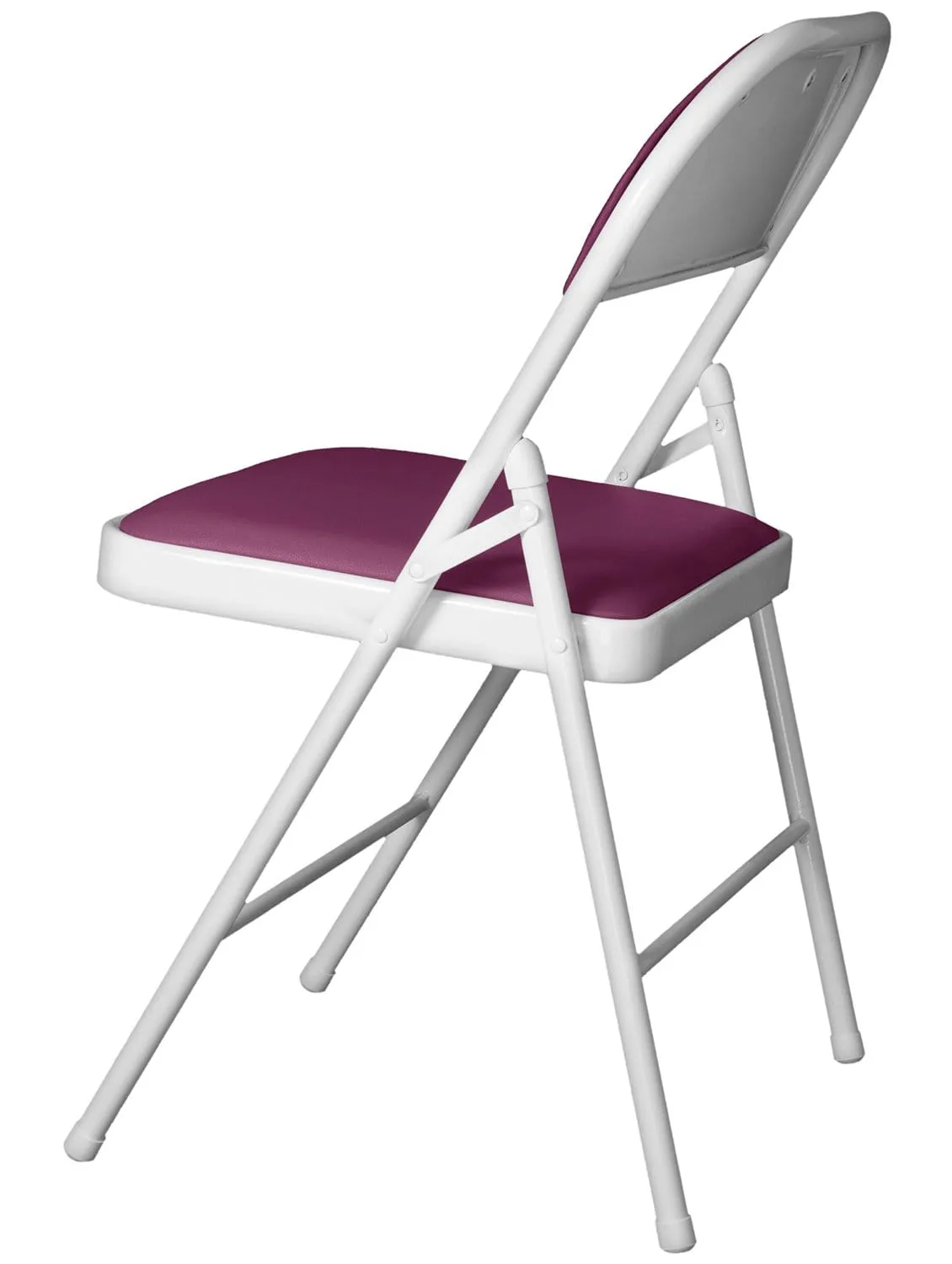 Padded Purple Metal Cafe /Kitchen/ Garden and Outdoor Folding Chair