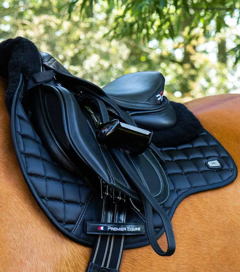 Premier Equine Capella Close Contact Merino Wool GP/Jump Square Saddle Pad