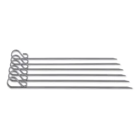 RSVP Stainless Steel Flat Skewers - 6 Pack