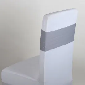 Silver Spandex Chair Sashes