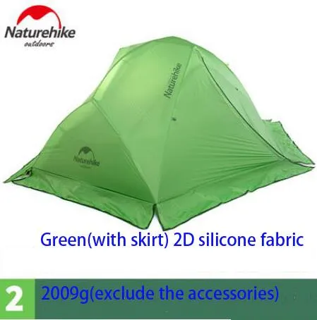 Tent 2 Person Couple Travel Camping Rainproof Tent With Footprint Snow Skirt Anti Snow