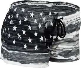 US Apparel Women's Old Glory American Flag Short Shorts, 1.75" Inseam