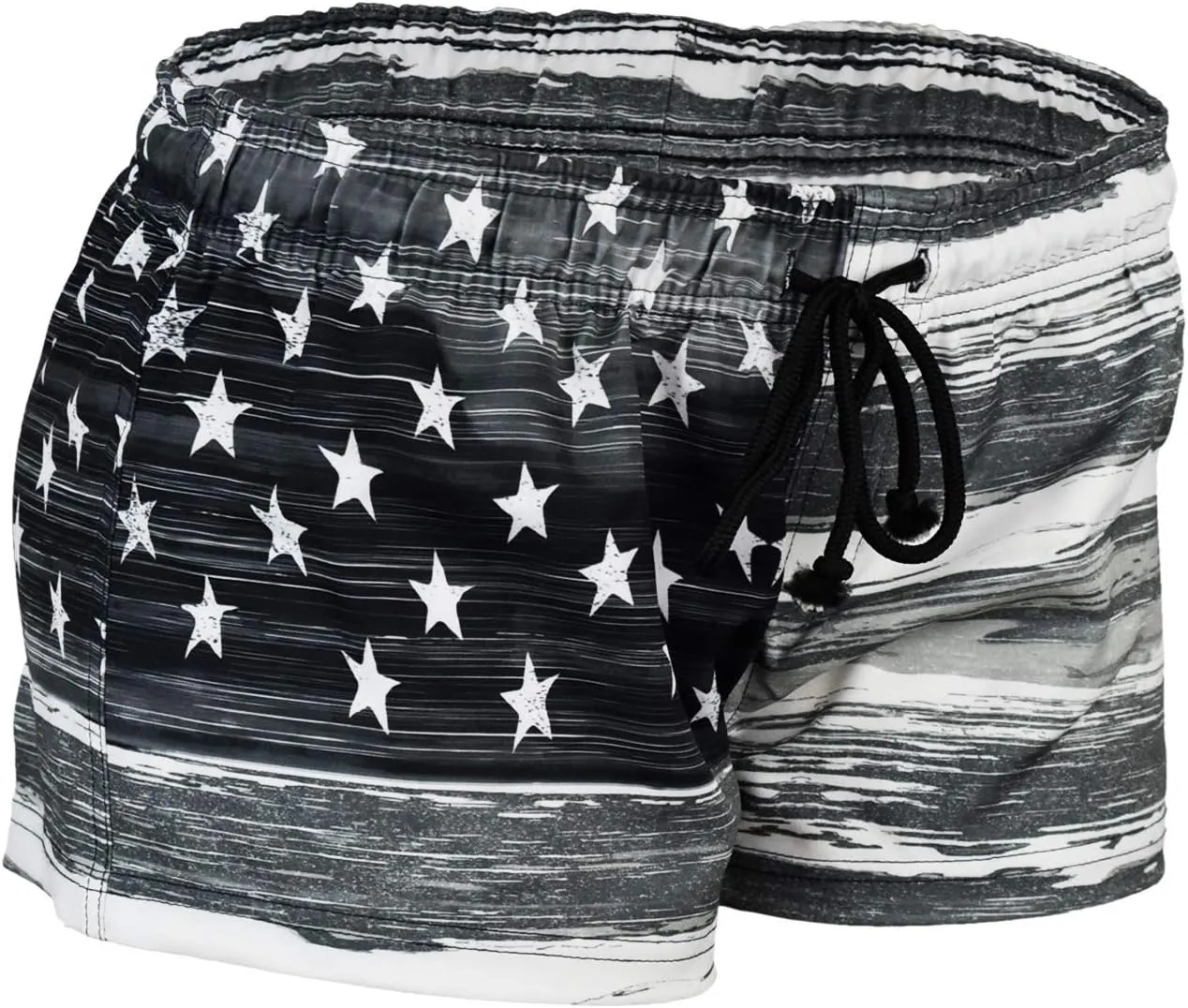 US Apparel Women's Old Glory American Flag Short Shorts, 1.75" Inseam