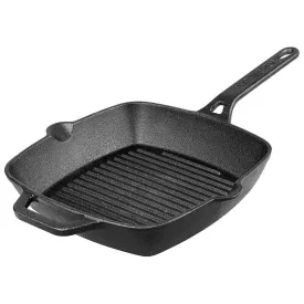 Vinod Legacy Pre - Seasoned Cast Iron Square Griddle - 24 Cm