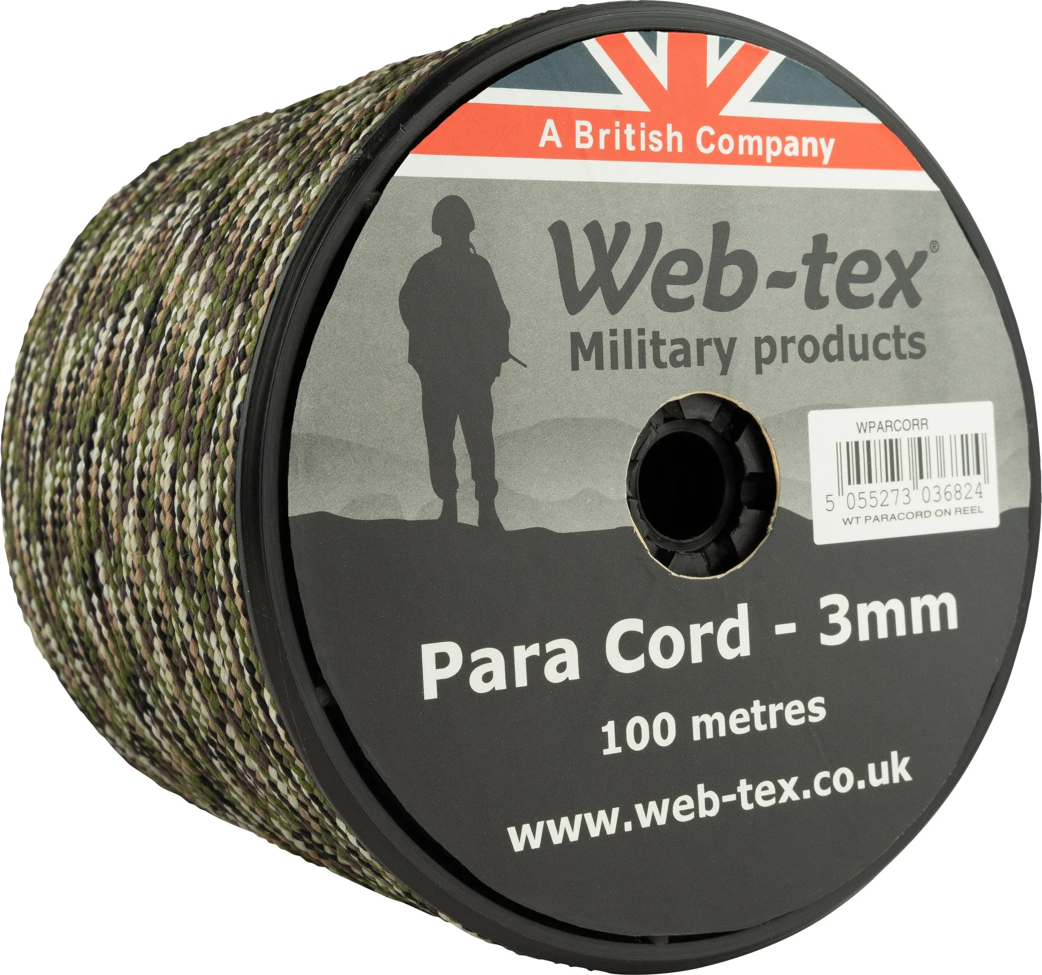 Web-tex Paracord Reel Roll 100m x 3mm