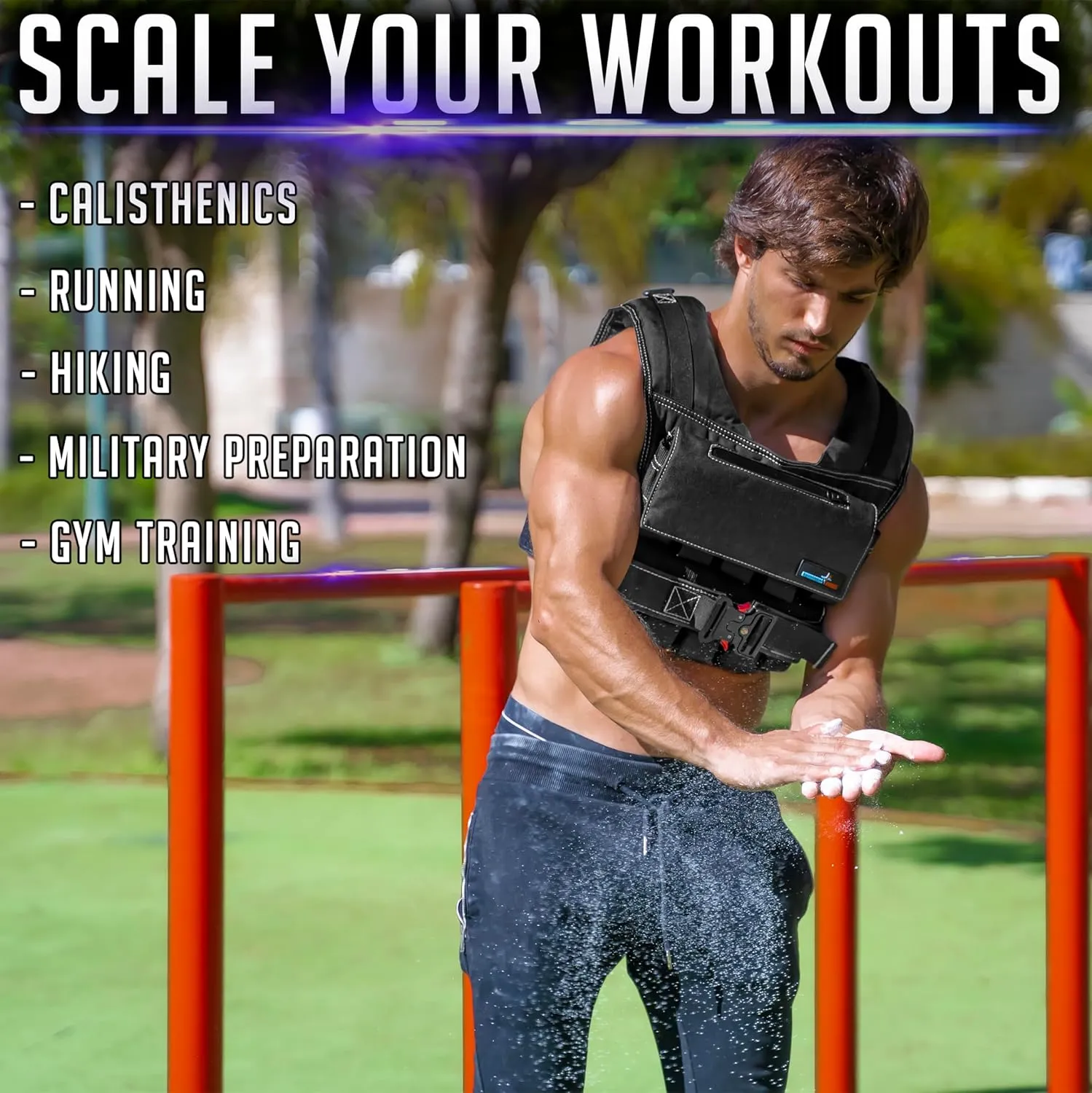 Weighted Vest 6lb, 10lb, 12lb, 25lb, 35lb, 45lb, 60lb Removable Iron Weights for Men and Women Workout for Calisthenics and Fitness Sport Training