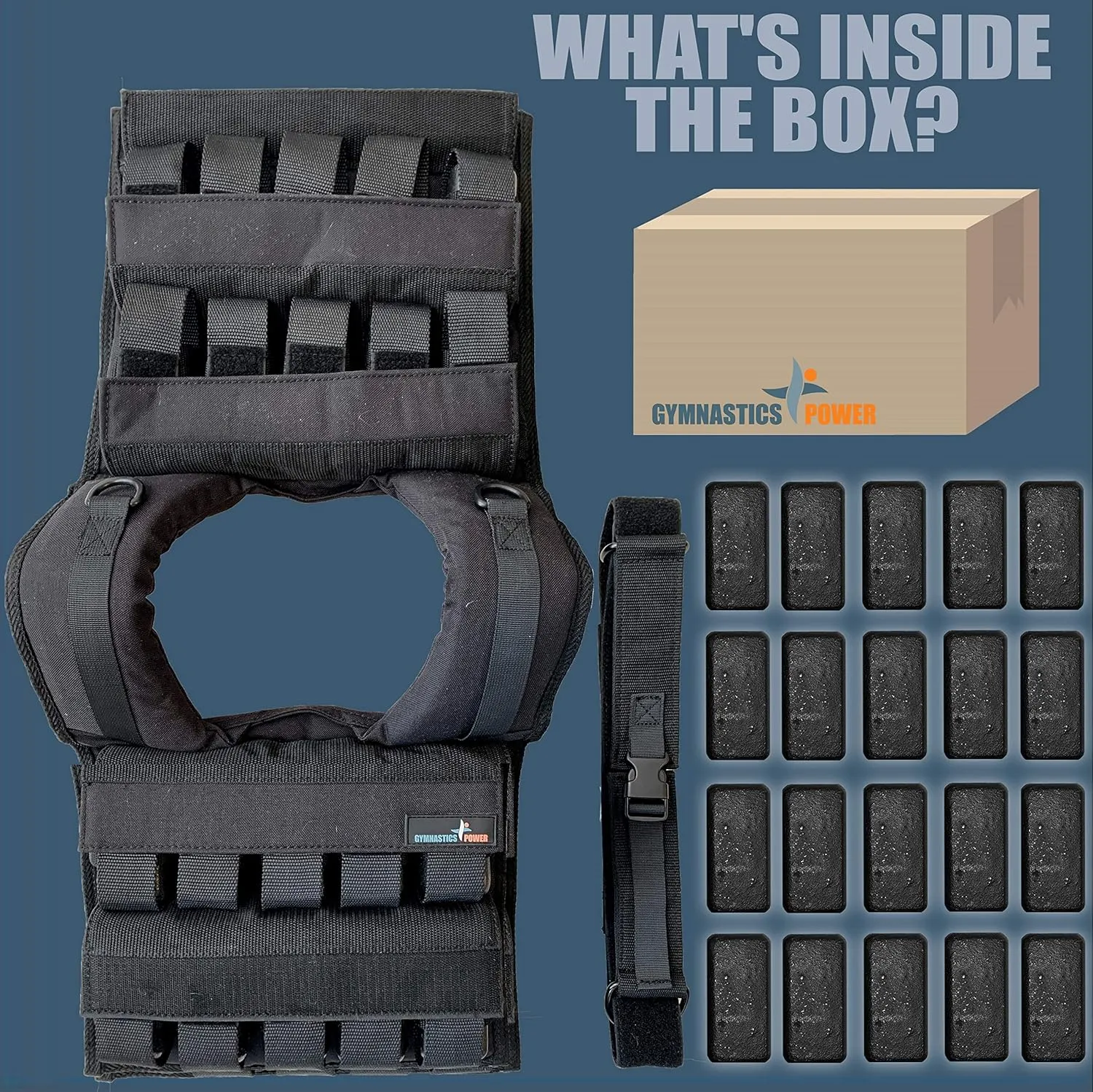 Weighted Vest 6lb, 10lb, 12lb, 25lb, 35lb, 45lb, 60lb Removable Iron Weights for Men and Women Workout for Calisthenics and Fitness Sport Training