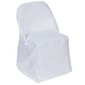 White Folding Chair Cover